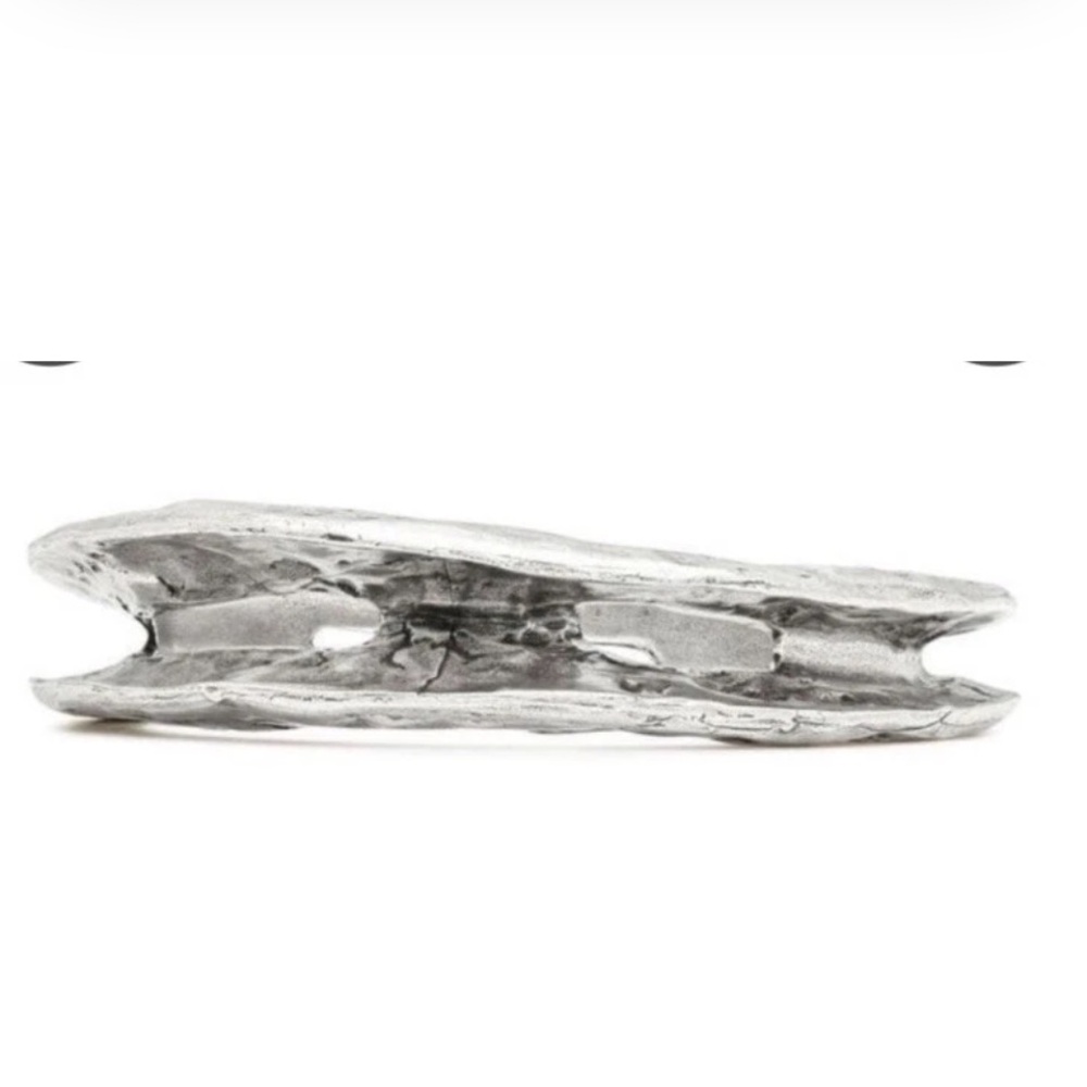 SAINT LAURENT Arty hammered-effect bangle New In Box